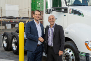 Forum Mobility CEO Matt Leducq with Hight Logistics CEO Rudy Diaz